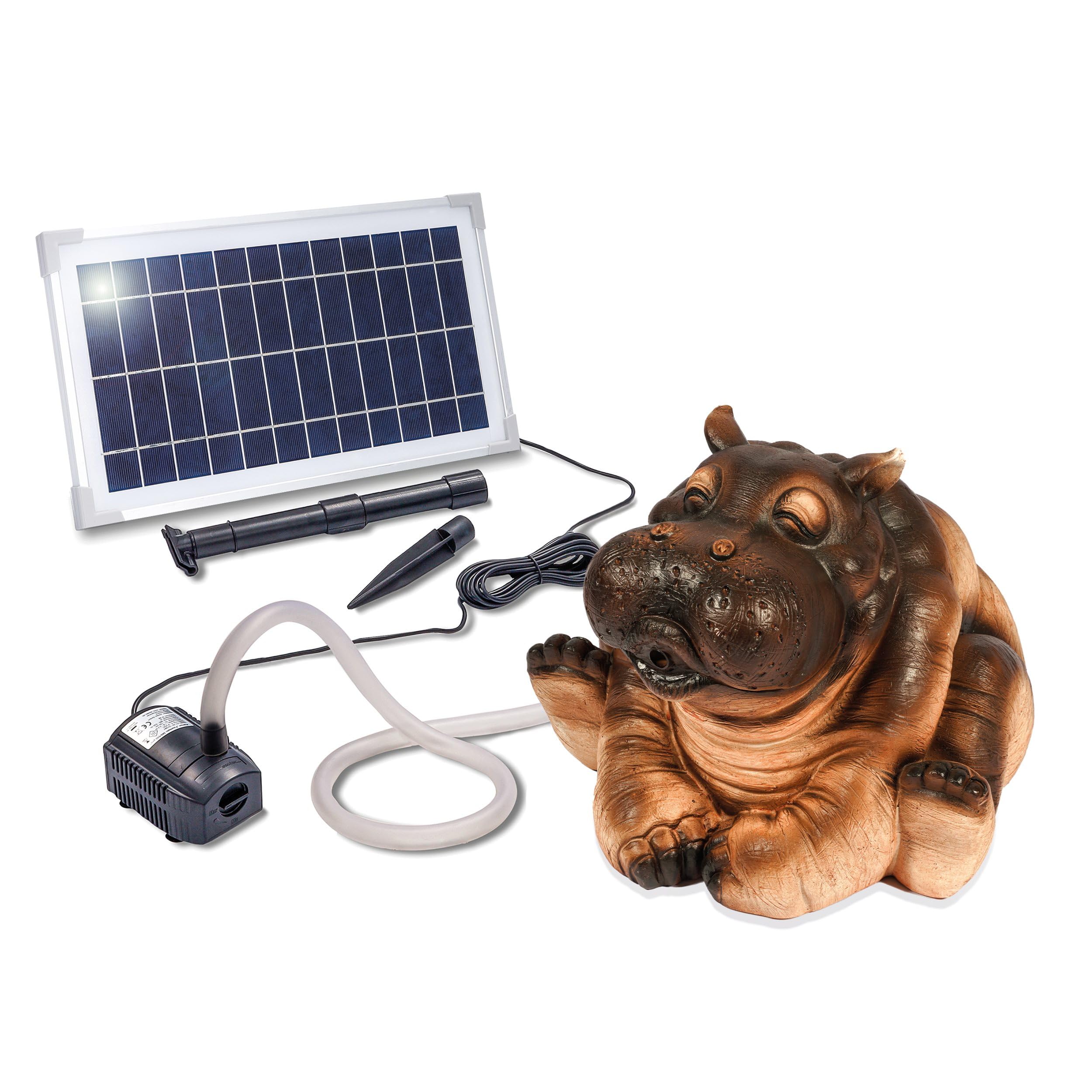Esotec Kit gargouille solaire fontaine de jardin avec pompe solaire 26 cm