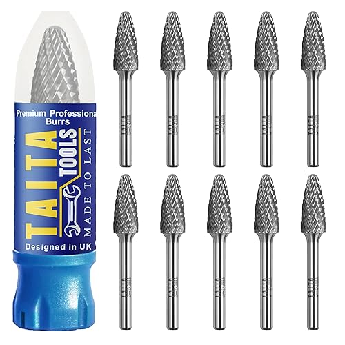 Fresa de carburo de 14 pulgadas, brocas de tungsteno SF-5 de doble corte rotativo Rebabas de corte para accesorios de molinillo Milwaukee, Dewalt y