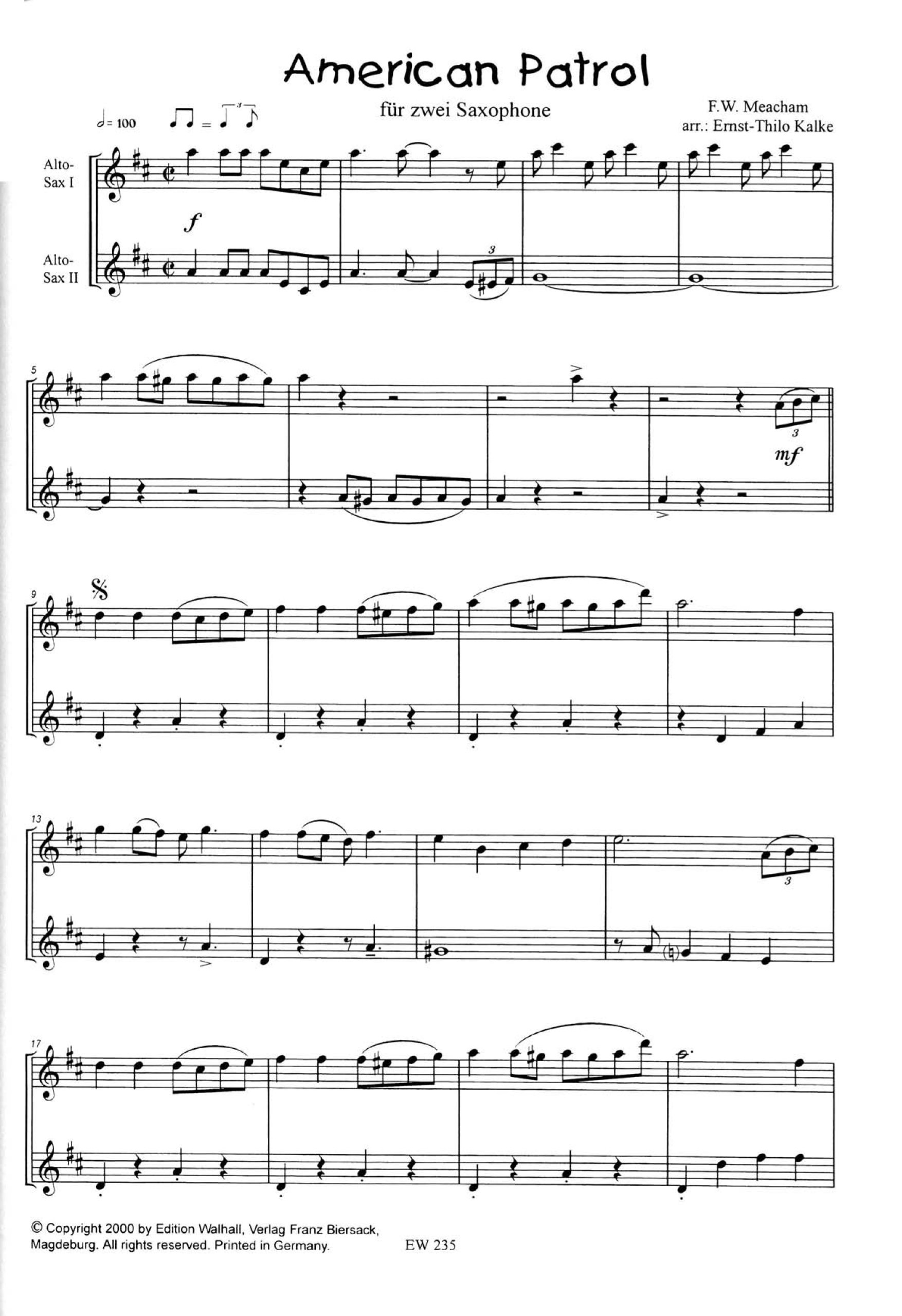 Gospel, Blues et cetera: 15 duos swing pour deux saxophones alto ou alto ou ténor (partition et voix alternative)