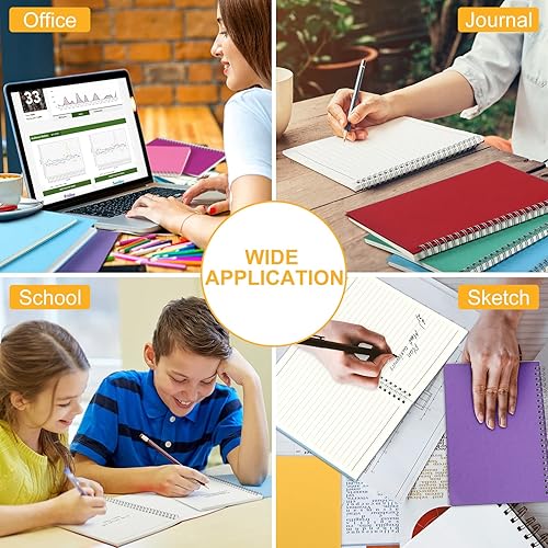 Miniatura 7 de 30 cuadernos en espiral a granel cuadernos de 83 x 55 pulgadas 15 cuadernos escolares de color pastel A5