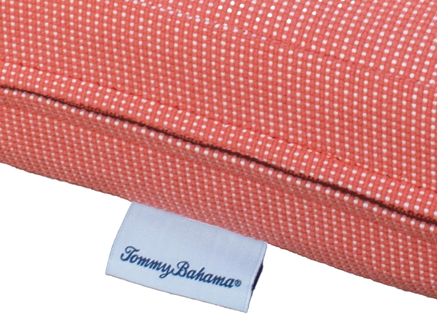 Tommy Bahama Sunbrella® Fabric 1-Piece Outdoor Knife Edge Dining Chair Cushion, 17" W x 17" L, Bamboo Bay Mango