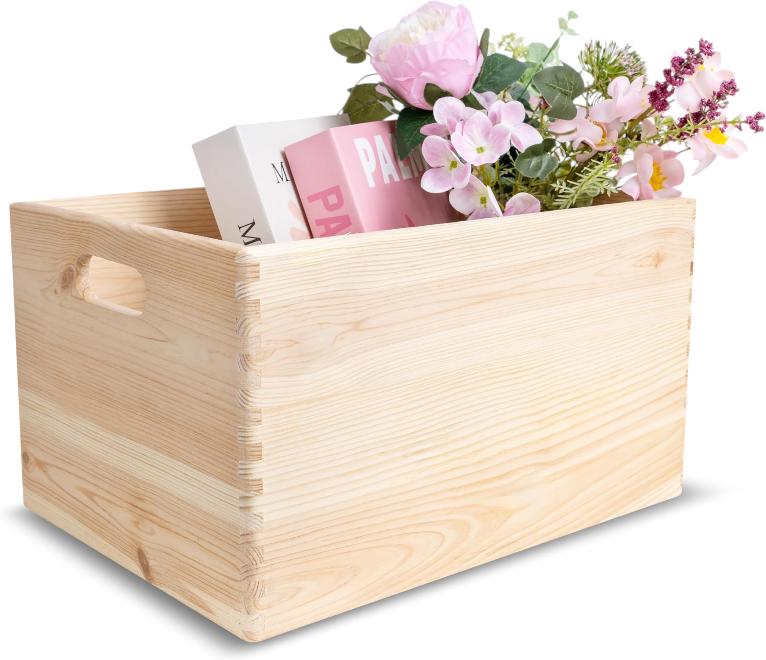 Baúl De Almacenamiento De Madera Maciza De Pino VidaXL - 90x78x45 Cm, Capacidad 140 Kg, Ideal Para Mantas, Juguetes O Como Mesa Auxiliar