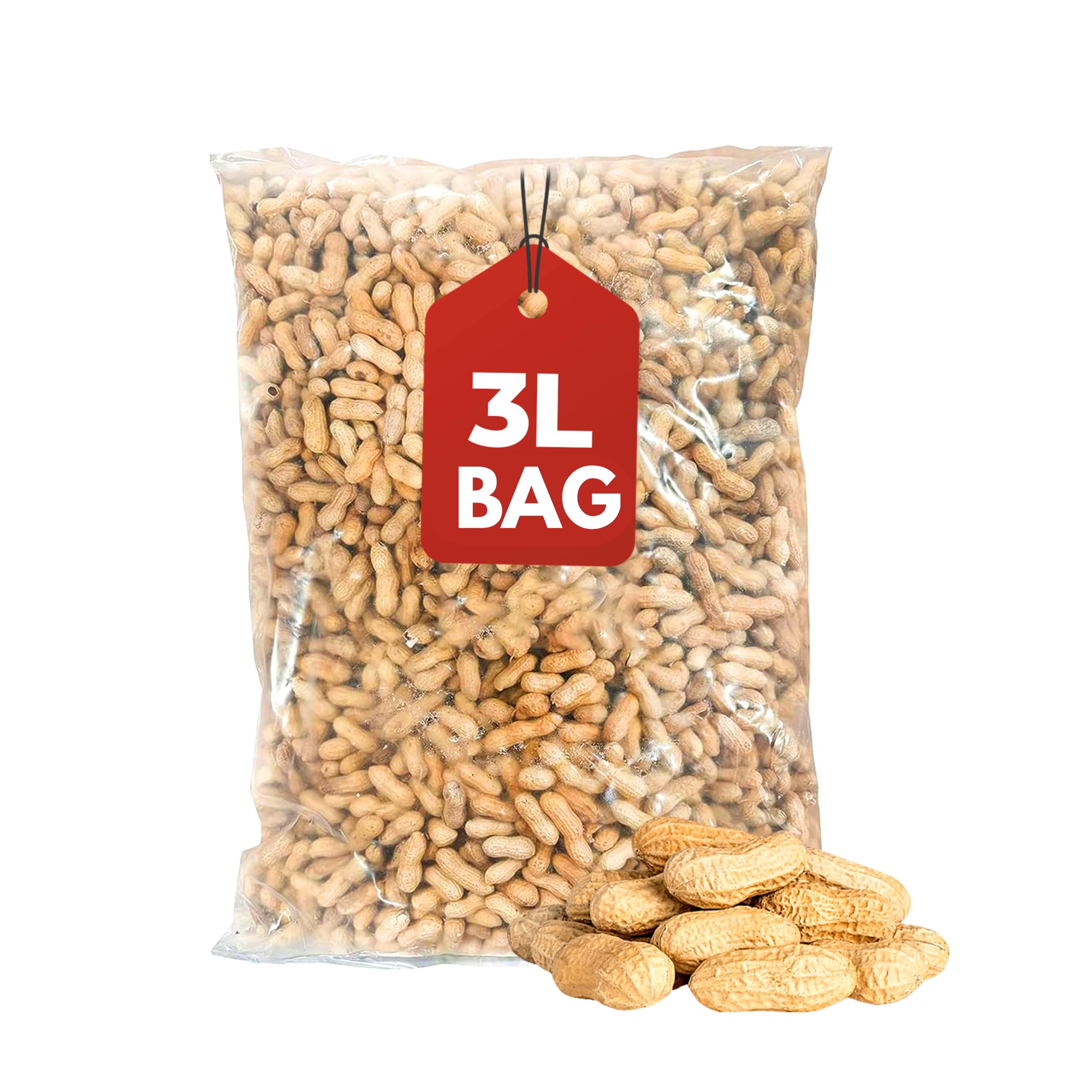 Beewarm Premium Wild Bird Food – Peanuts in Shell for Garden Birds – High Energy, Bird Feed (3L Bag, Peanuts in Shell) — image 1