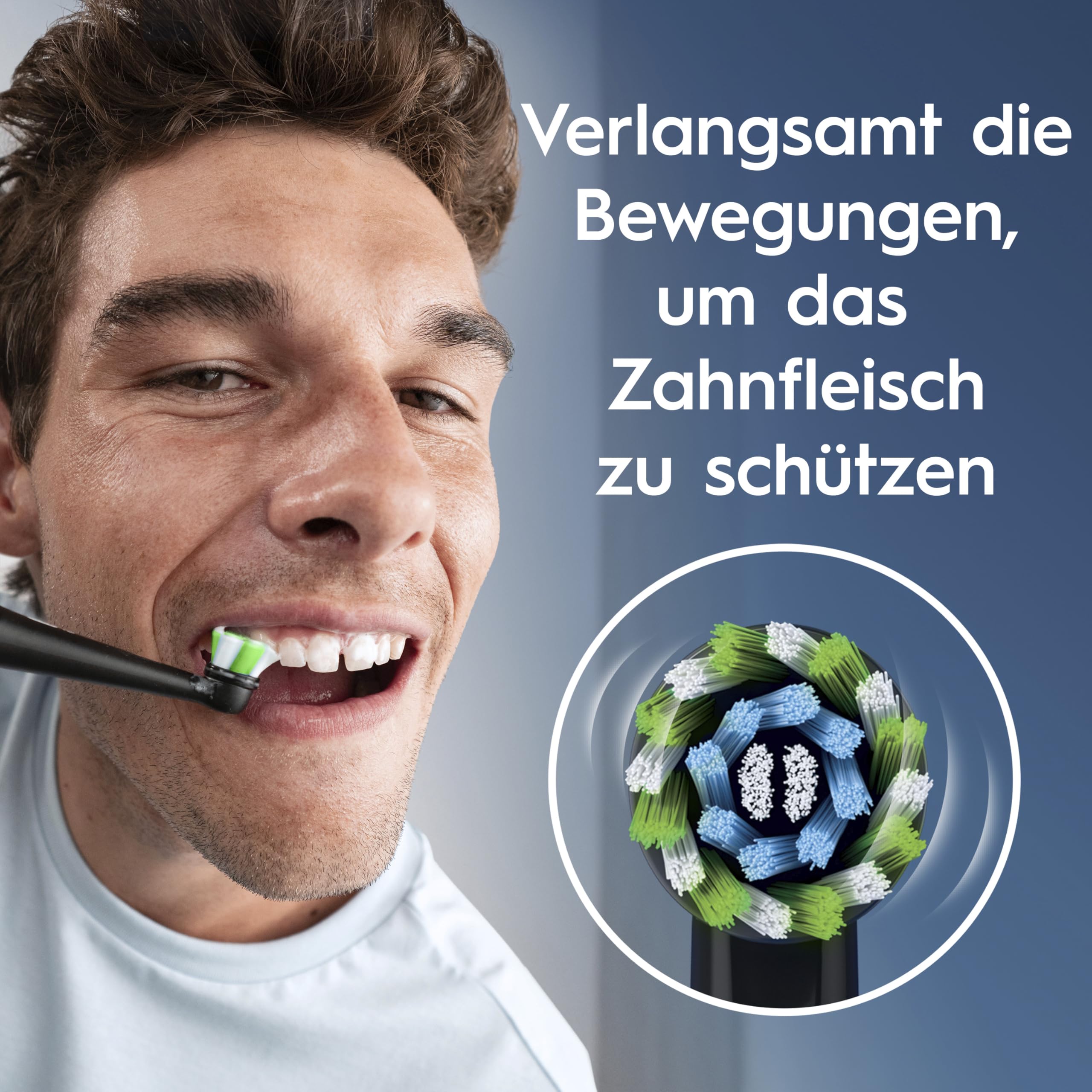 Oral-B Pro Series 1 Elektrische Zahnbürste, Blau | Inkl. 1 Aufsteckbürste, Reise-Etui, Electric Toothbrush mit 3 Putzmodi für Zahnpflege