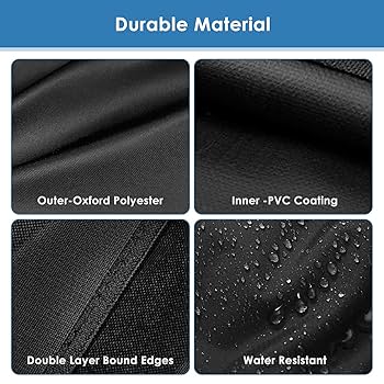 Waterproof Oxford Cloth BBQ Grill Tool Storage Bag, Portable Grill Utensil Storage Bag Suitable For Outdoor Camping Barbecue (Black,Size:29.13x22.44x16.93inch