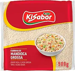 KiSabor Farinha De Mandioca Grossa Kisabor 500 Gramas