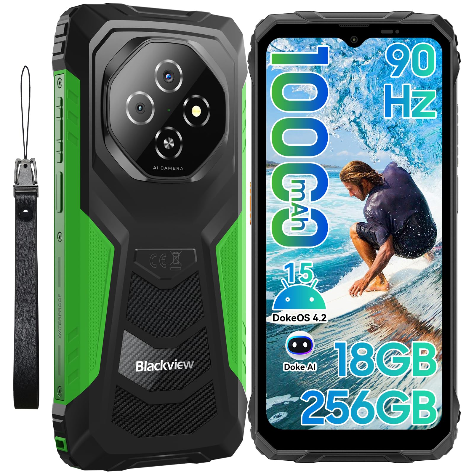 極美品 Blackview FORT1 6.6' Dual SIM Free Amazon.com: Blackview Fort 1 Rugged Phone Android 15, 18GB+256GB