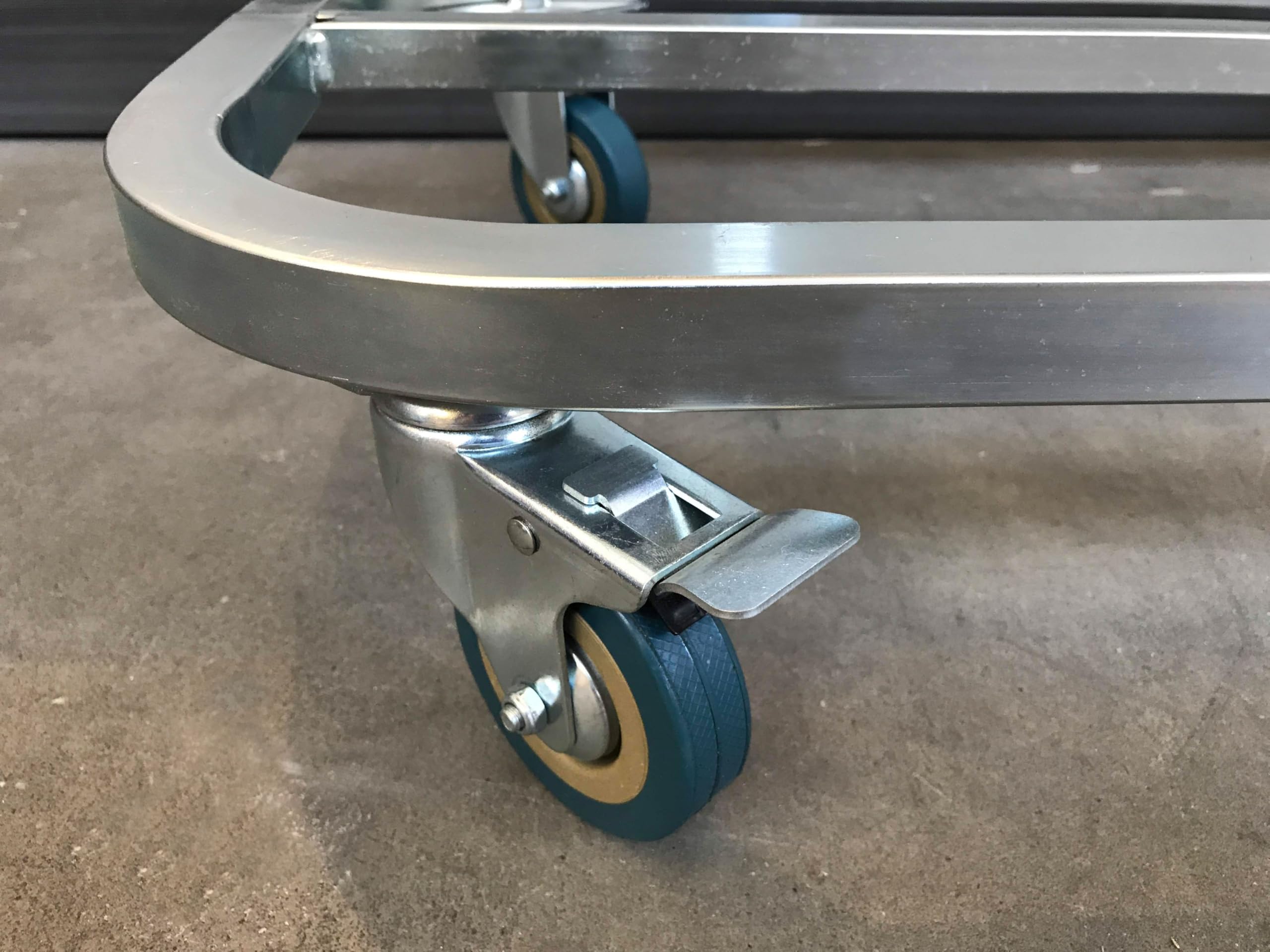 QUICK STAR Portasacco per Rifiuti con Coperchio e 4 Ruote | Supporto per Sacco in Metallo 120 Litri | Portasacco Stabile - Acciaio Zincato | Sacco Giallo 120L | Contenitore per Rifiuti Mobile