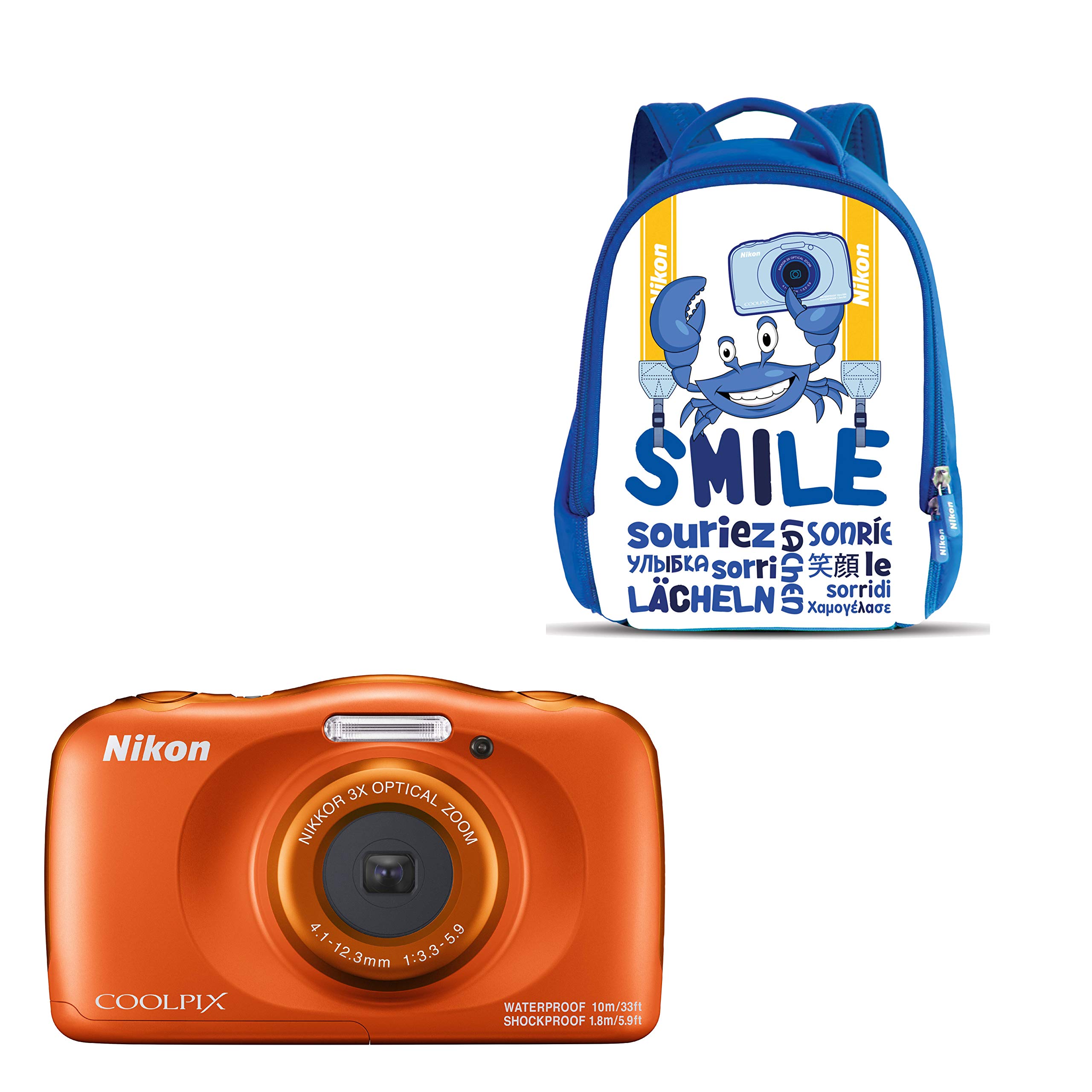 Comparer les prix : COOLPIX W150 Kit Sac à Dos Orange | Comparateur