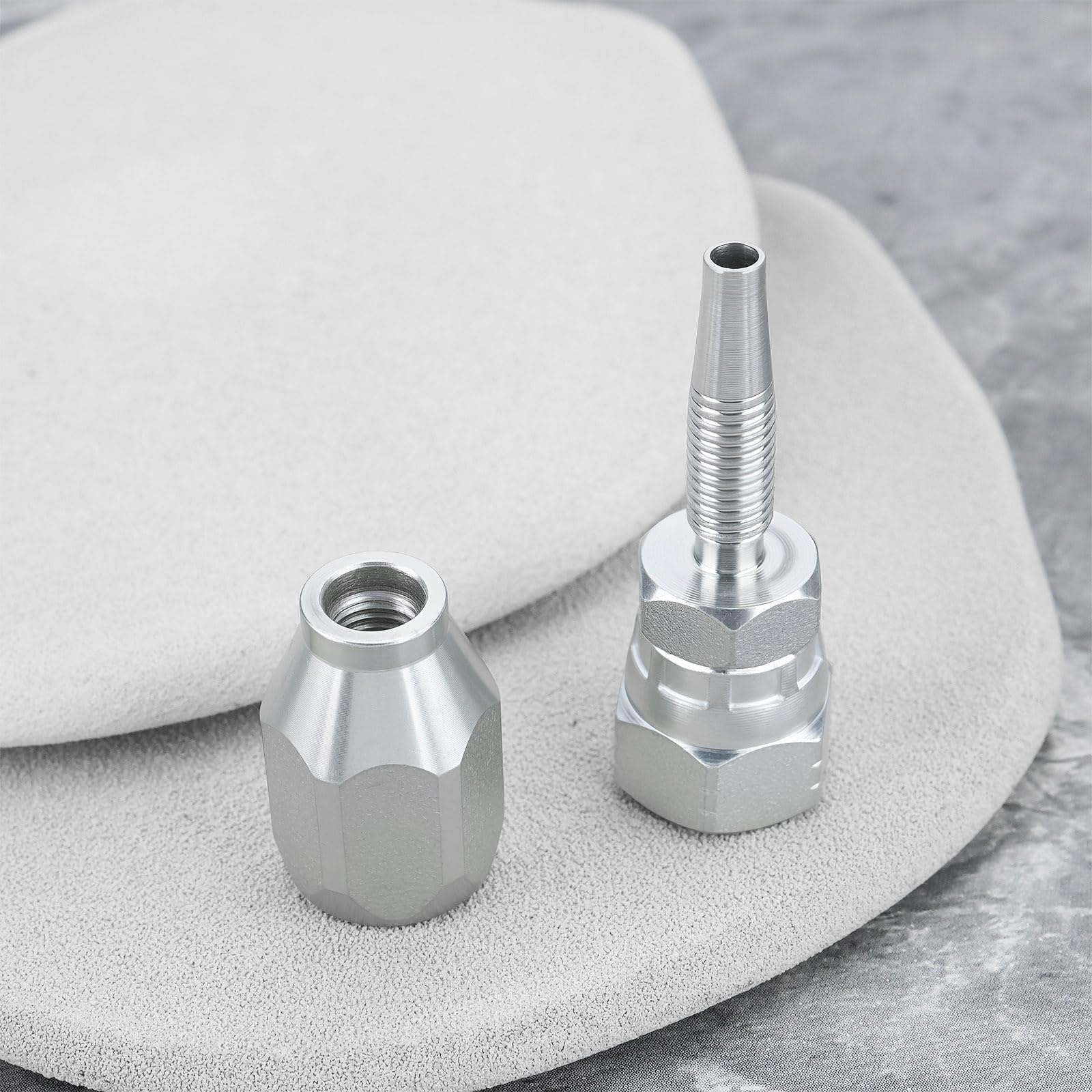 OTOTEC accesorios de manguera hidráulica reutilizables BSP 1/4 pulgadas R1T 1SN