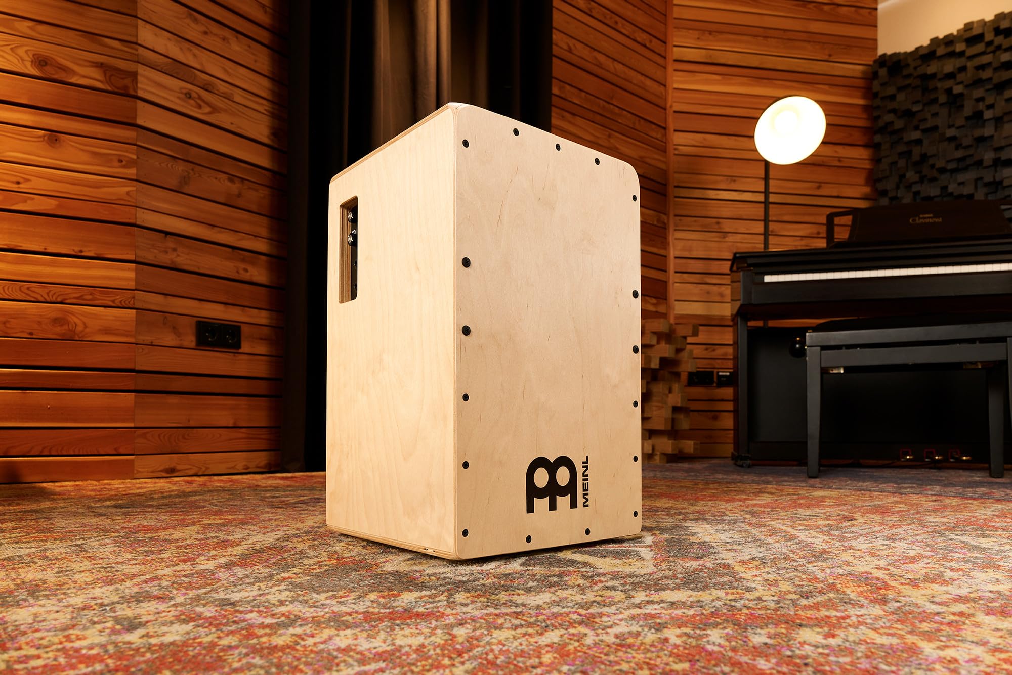 Meinl Percussion Pickup Snarecraft Cajon - Grande Drum Box con Pickup, Rullante e Basso - Superficie di Suono in Betulla del Baltico (PSC100NT)