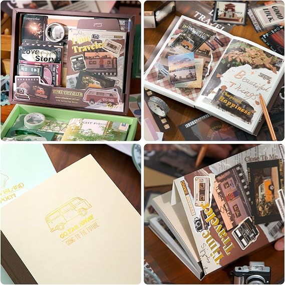Scrapbook Supplies Kit, Vintage Junk journaling Supplies, Scrapbooking Kit