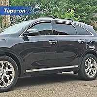 Vista 85 de Viseras de ventana in-Channel, protectores contra la lluvia para 2011-2023 Dodge Charger, visores de ventilación de ventana con deflectores