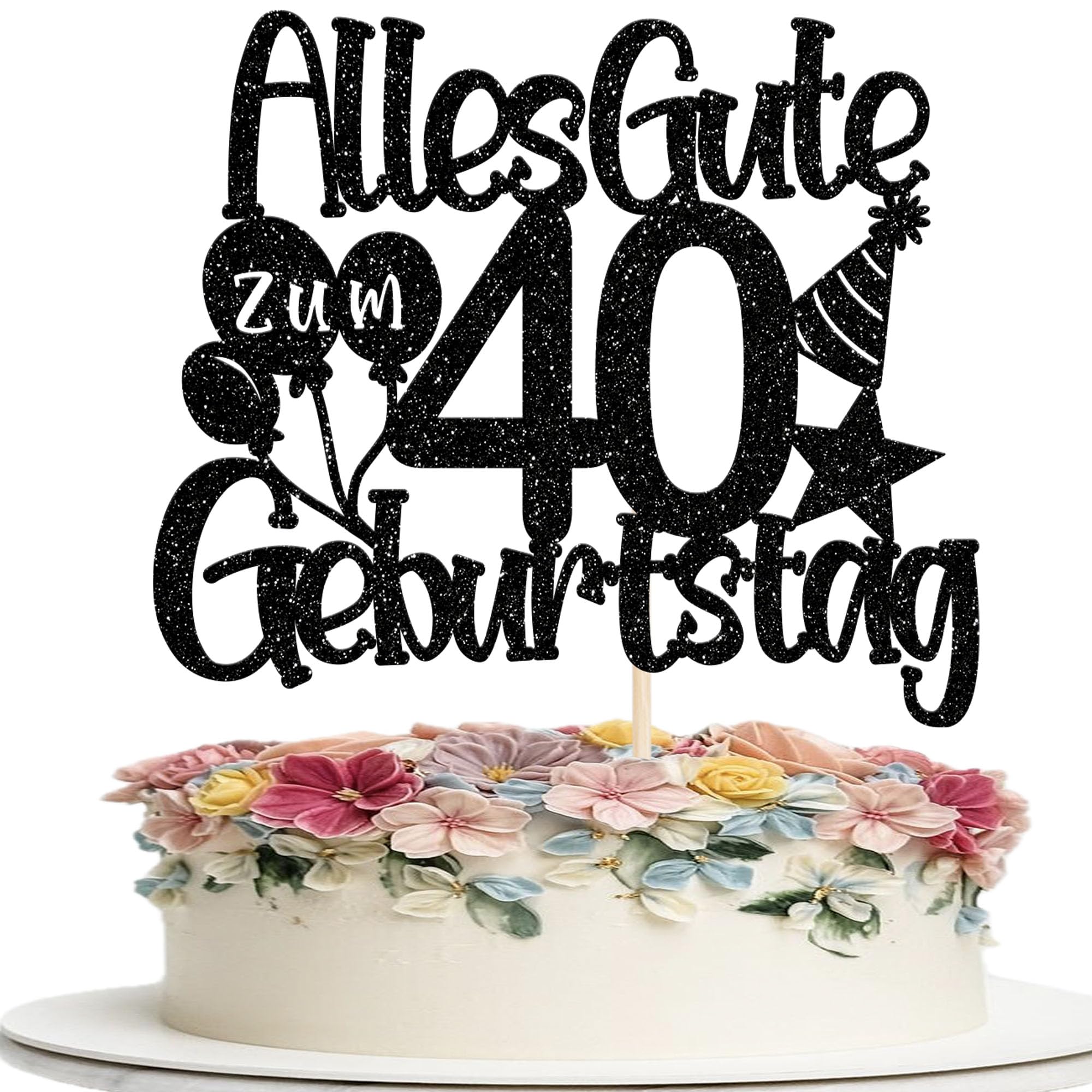1 Stück Alles Gute zum 60 Geburtstag Tortendeko 60th Luftbal