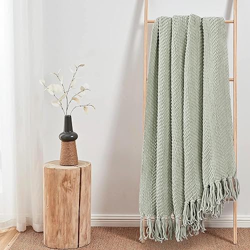 Miniatura 6 de Home Soft Things manta tejida de punto de tweed Poliéster  Mezcla de poliéster Plateado 50 x 60