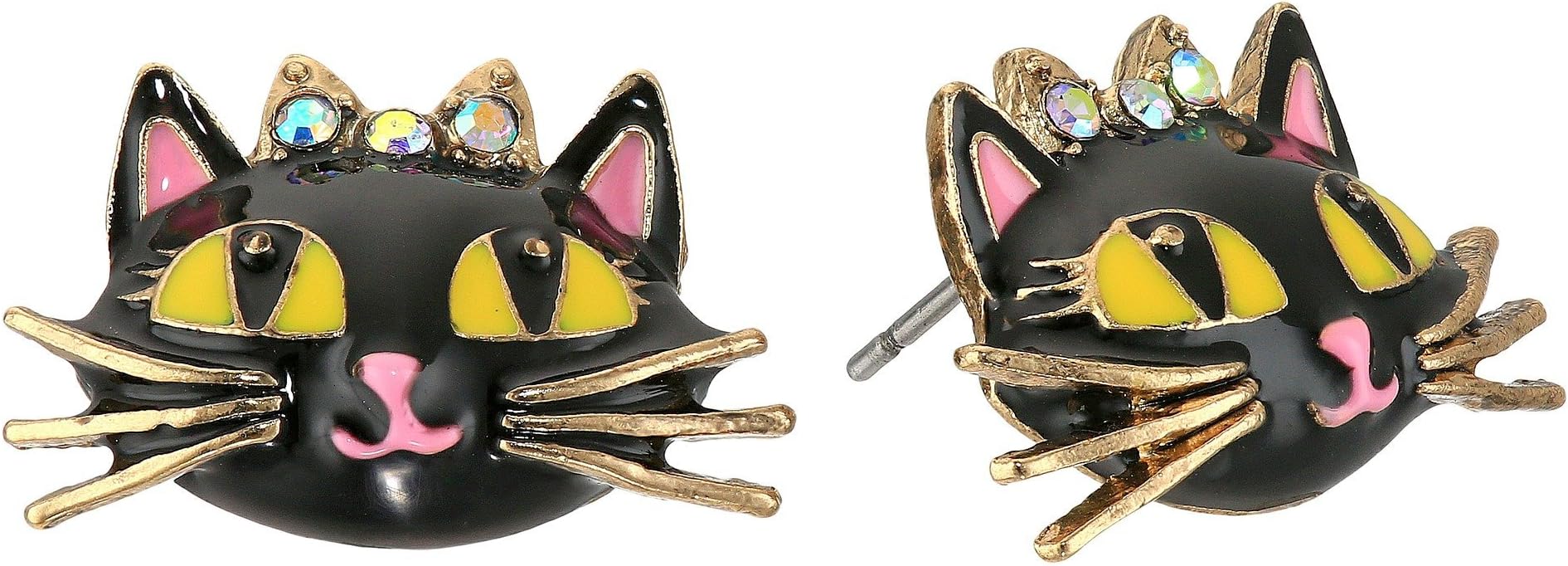 Cat Stud Earrings Pink Stud Earrings