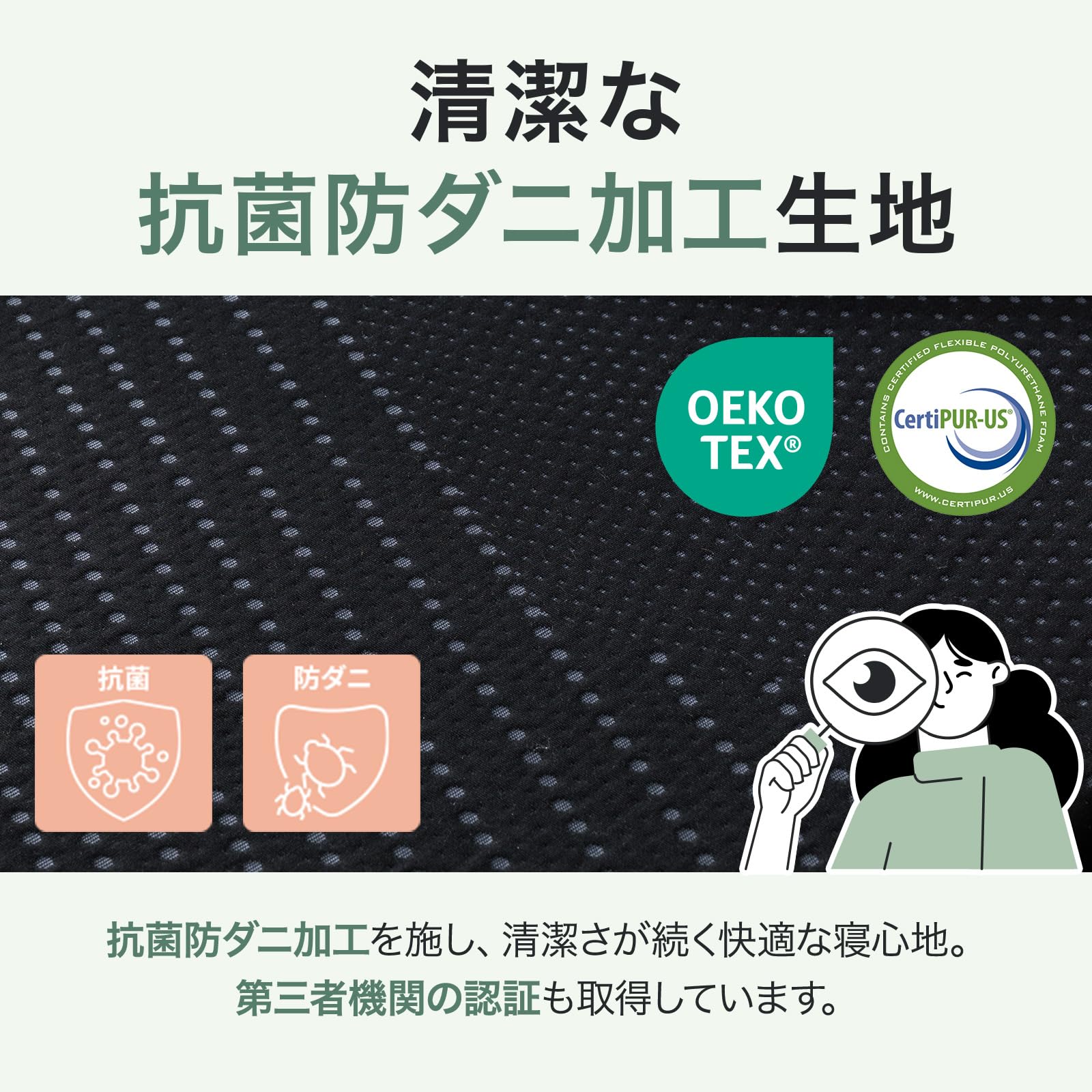 Amazon.co.jp: 【外装不良 OUTLET品】ZINUS 低反発 マットレス 抗菌