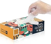 Vista 21 de Fit Meal Prep Paquete de 2000 guantes desechables de vinilo extra grandes de vinilo para preparación de alimentos, sin polvo, ideales para cocina