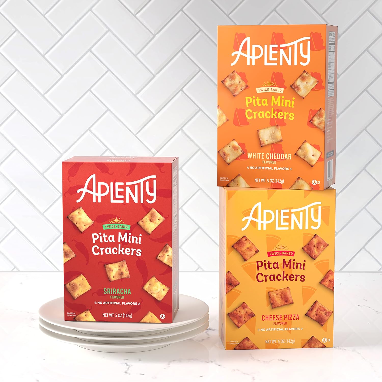 Amazon Brand - Aplenty, Sriracha Pita Mini Crackers, 5 oz