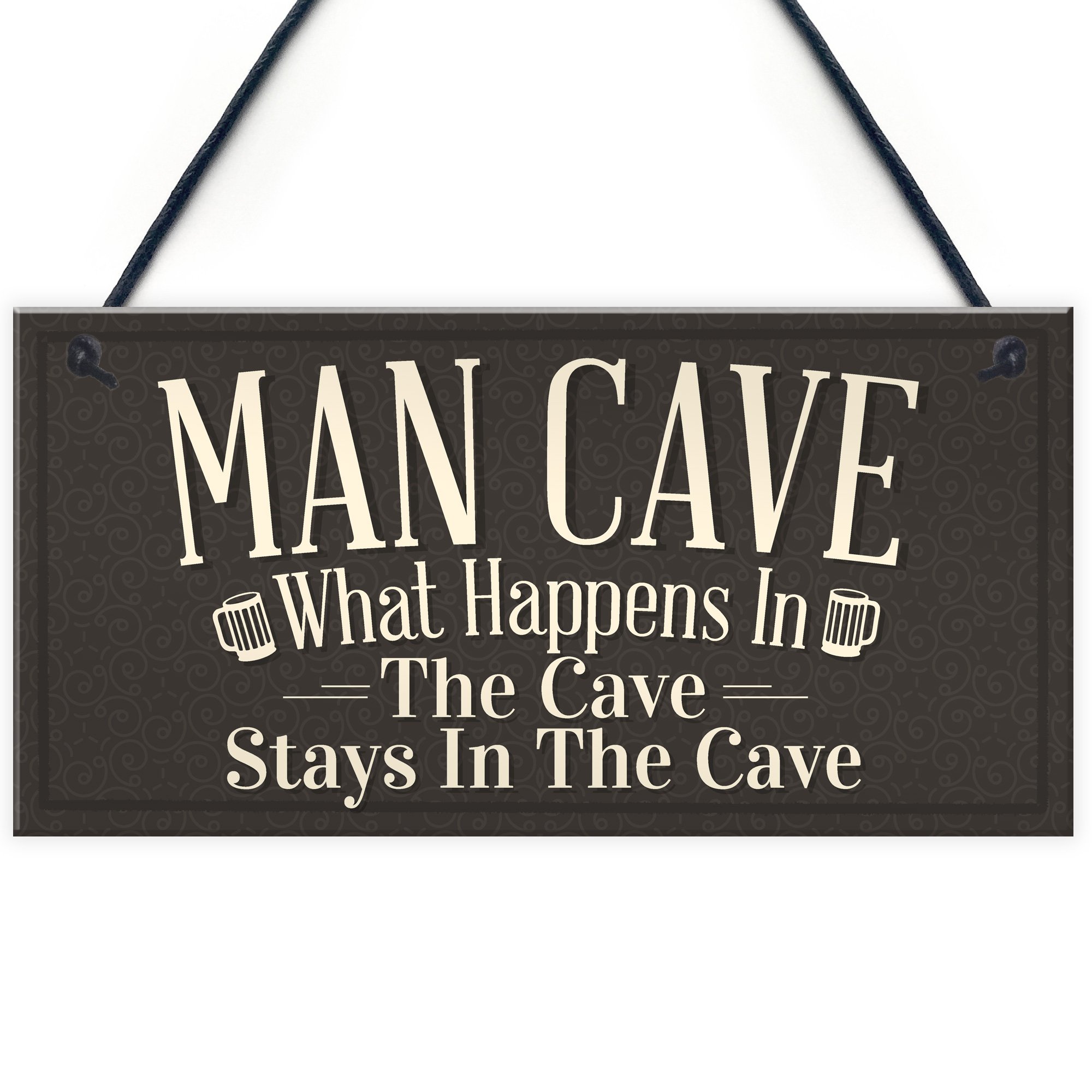 Red Ocean Vintage Man Cave Plaque Sign Fathers Day Gift For Him Bedroom Bar Shed Gift Idea