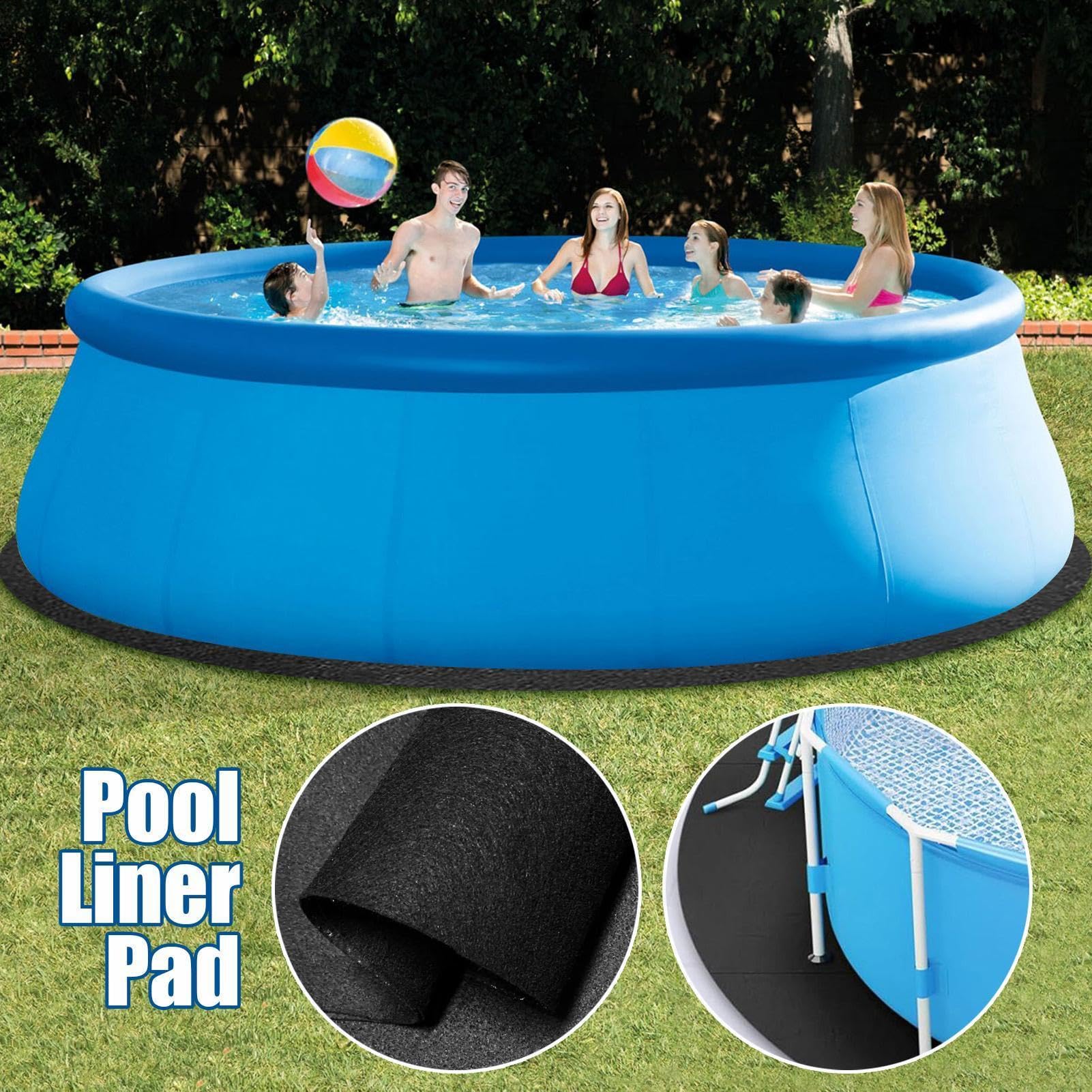 Mata Pod Basen Wytrzymałe Przycięte Podłoże Ochronne | Podkład Pod Folię Basenową Na Grunt Przeznaczona Do Użytku Na Zewnątrz W Ogrodzie Na Tarasie W Ośrodku Willi Hotelu