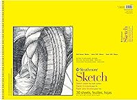 Strathmore 300 Series Sketch Pad 18x24 Inch, 30 Sheets Side Wire Bound - Perfect Artist Sketchbook for Drawing, Illustration & Art Students