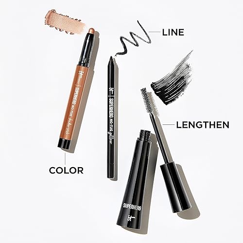 Miniatura 8 de IT Cosmetics Superhero No-Tug Sombra de ojos en barra impermeable  Crema mezclable de larga duración con imprimación incorporada, adecuada para ojos