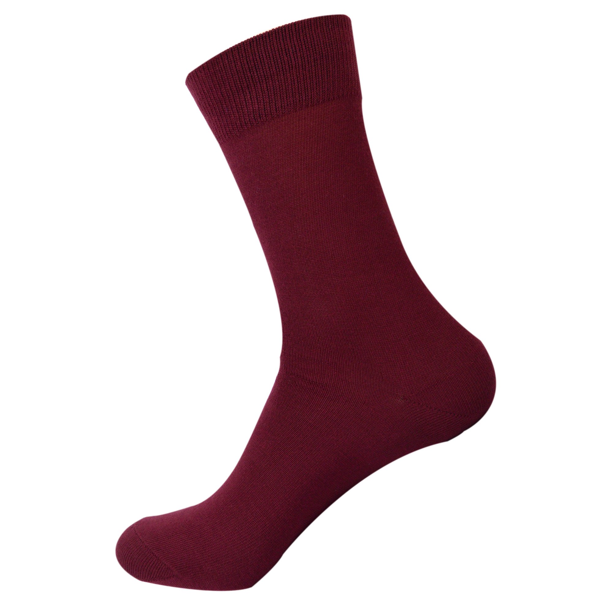 Jasmine Silk Men's Burgundy Pure Silk Evening Socks Thermal (Burgundy)
