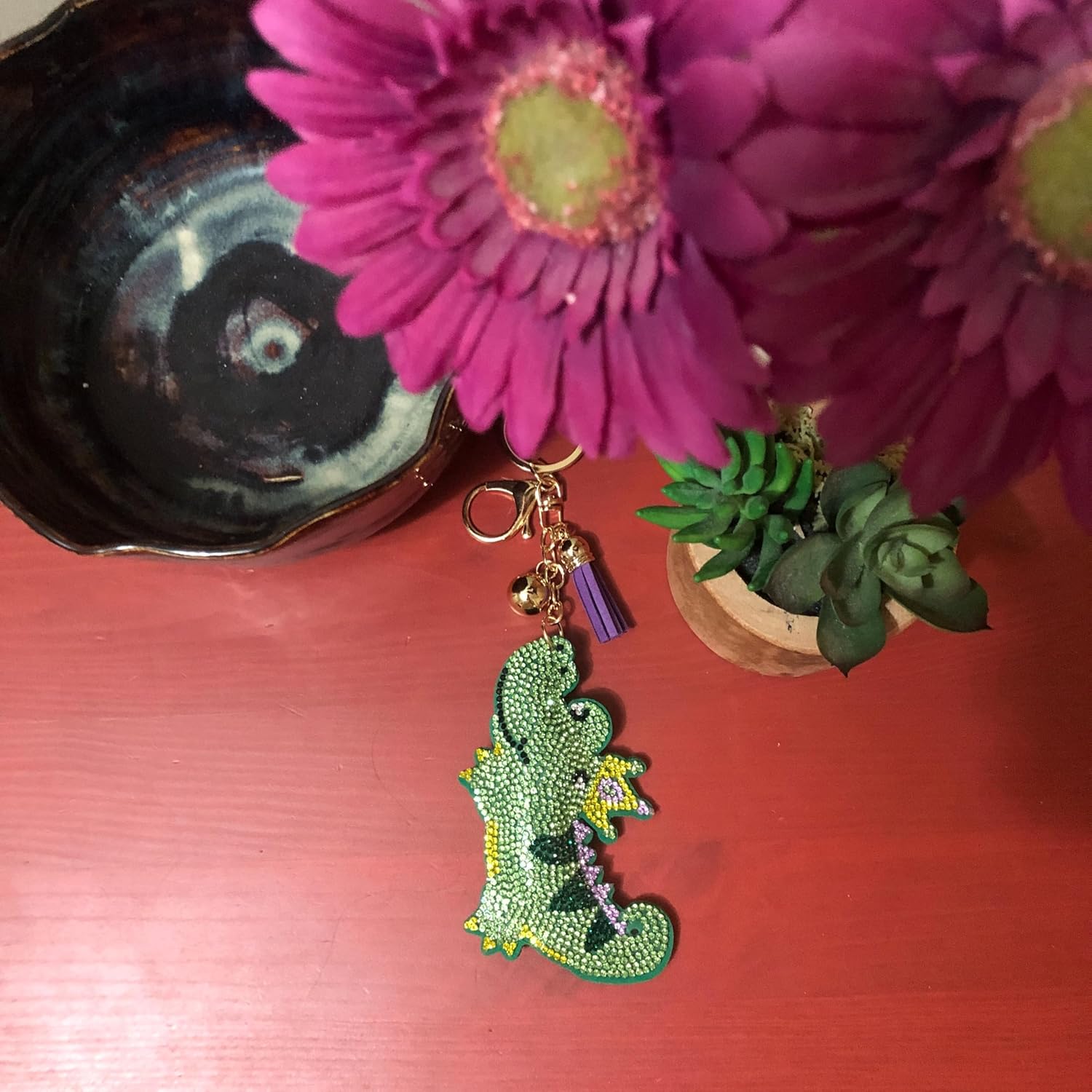 Popfizzy Rhinestone Keychains for Women and Girls, Bling Purse Charms, Birthday Gifts for Her, Backpack Key Chain, Bag Charms - Image 3