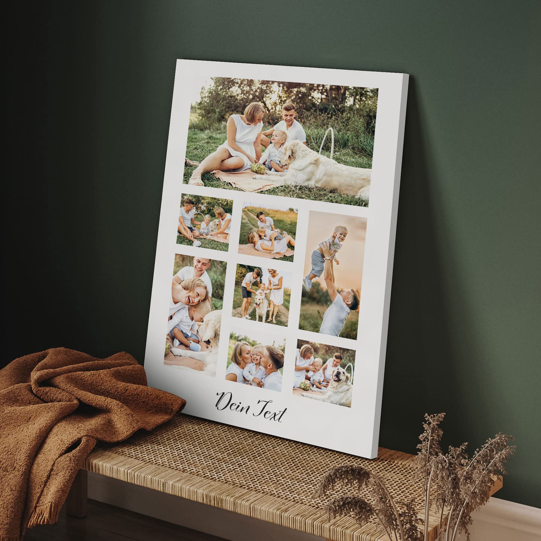 Muralo Personalisierte Leinwand mit eigenem Bild, Wandbild - 120x80 cm | Foto-Leinwandbild, hochauflösender Druck, lebendige Farben - ideal für Wohnzimmer und Schlafzimmer, Ein Geschenk fürs Leben