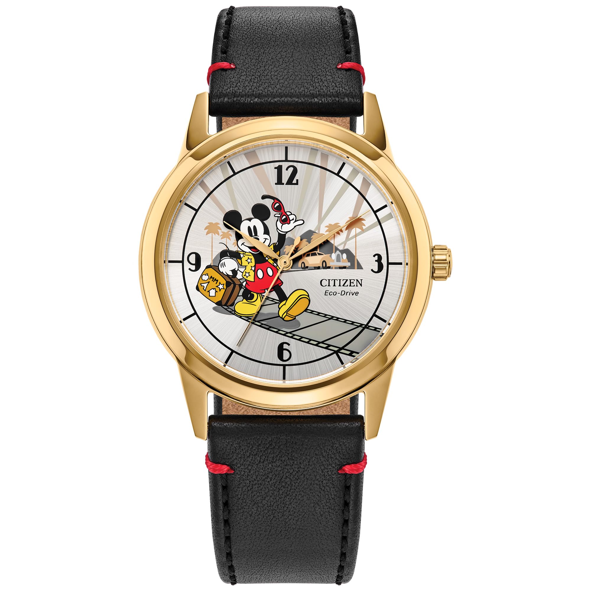 【Mickey】 Citizen Relógio masculino Eco-Drive Disney Mickey Mouse, pulseira