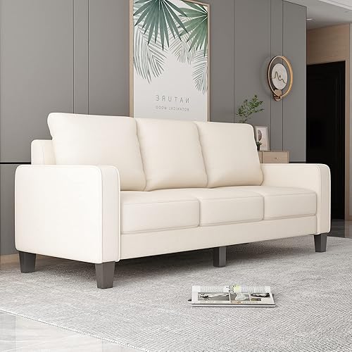 Miniatura 16 de Tmosi Moderno sofá biplaza tapizado, sofá de 2 plazas con almohadas de respaldo extraíbles para espacios pequeños, sofá de 2 plazas para dormitorio,