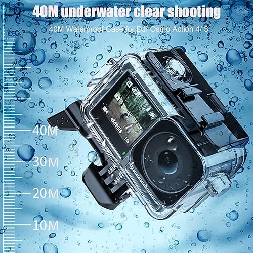 Miniatura 3 de Funda impermeable para DJI Osmo Action 4Osmo Action 3 Cámara, 40M131FT Submarino Buceo Carcasa protectora con soporte Carcasa impermeable Kit de