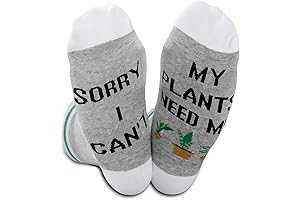 GJTIM Sorry I Can't My Plants Need Me Garden Socks
