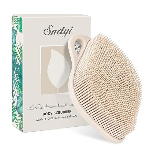 Sndyi Silicone Body Scrubber, Gentle Exfoliating Body Scrubber for Sensitive
