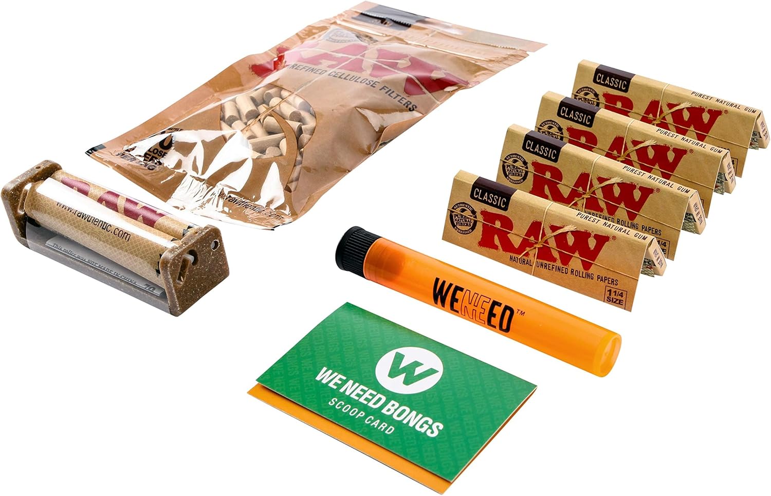 RAW Classic Rolling Papers Bundle Includes 4x Classic Raw Rolling Papers 1 1/4 (4 x 50pk = 200