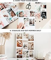 Vista 4 de Libro de Tablero de Visión de Lamare - Más de 1000 Imágenes Estéticas de Tablero de Visión y Citas Motivacionales, Suministros de Tablero de Visión