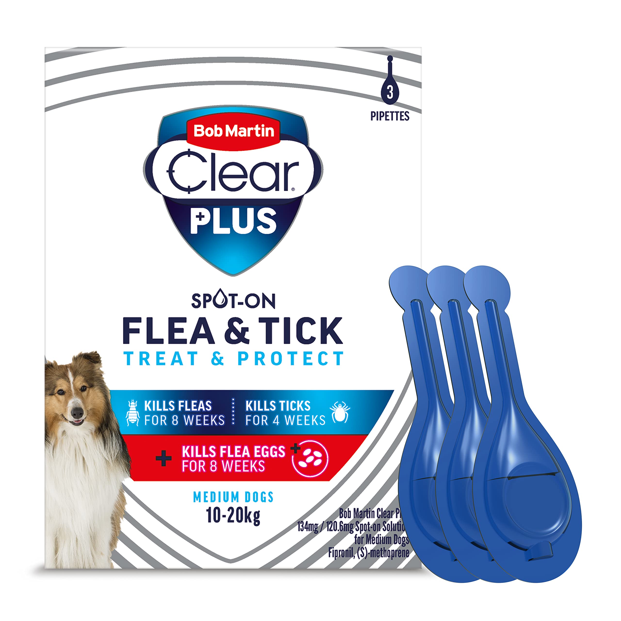 Buy Bob Martin Clear Plus Spot On Flea for Medium Dogs (1020Kg