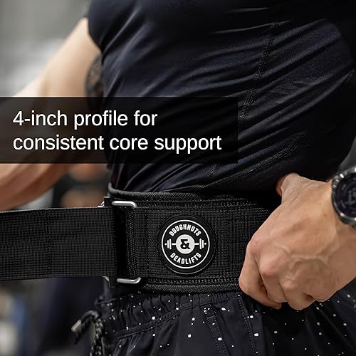 Miniatura 3 de Cinturón de levantamiento de pesas para sentadillas, cinturón de levantamiento de pesas para peso muerto, soporte de espalda de 4 pulgadas para