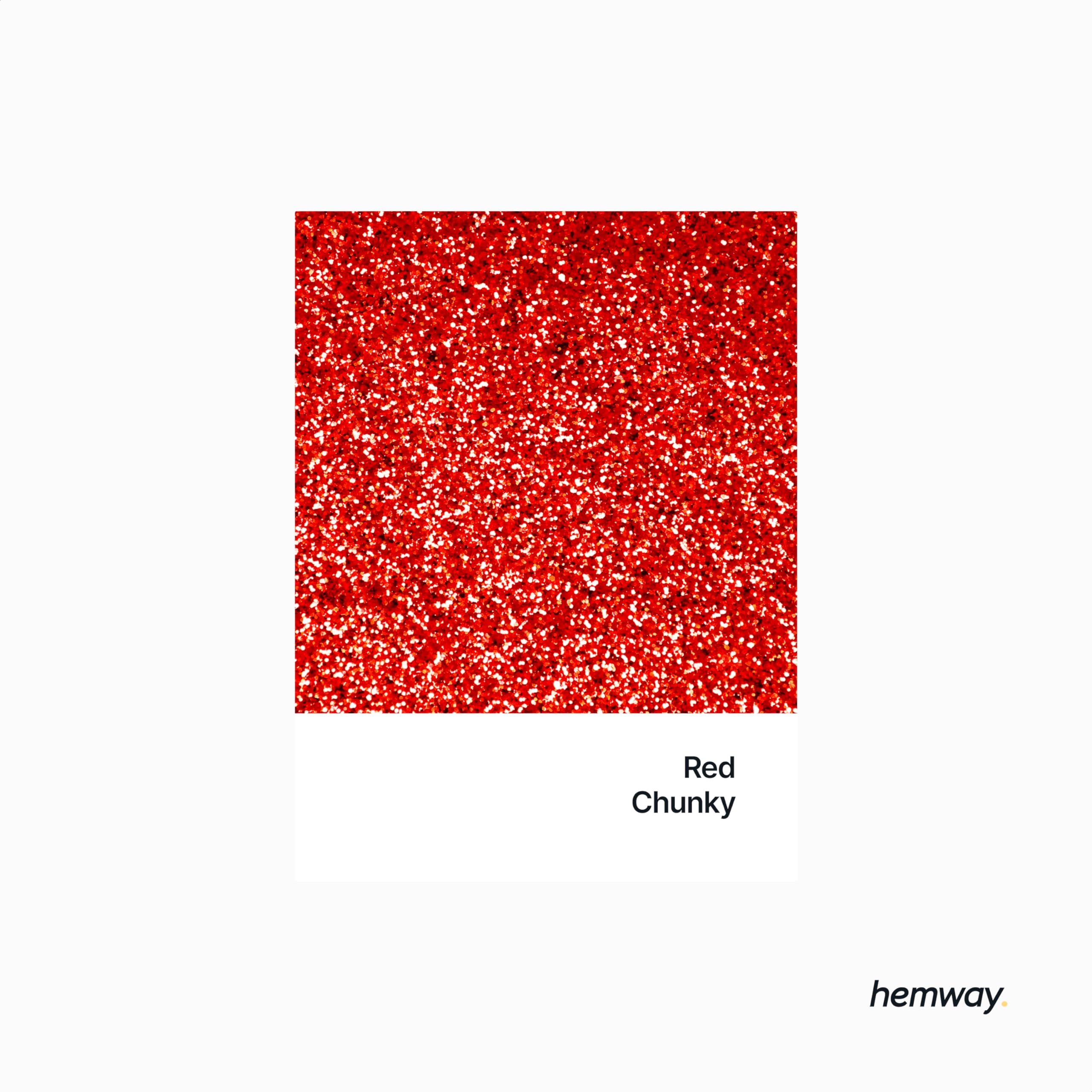Hemway Glitter Shaker Red 130g x2 Pack Chunky, Craft Glitter Shakers for Resin & Epoxy Crafts, Christmas Art Supplies, Nail - Image 2