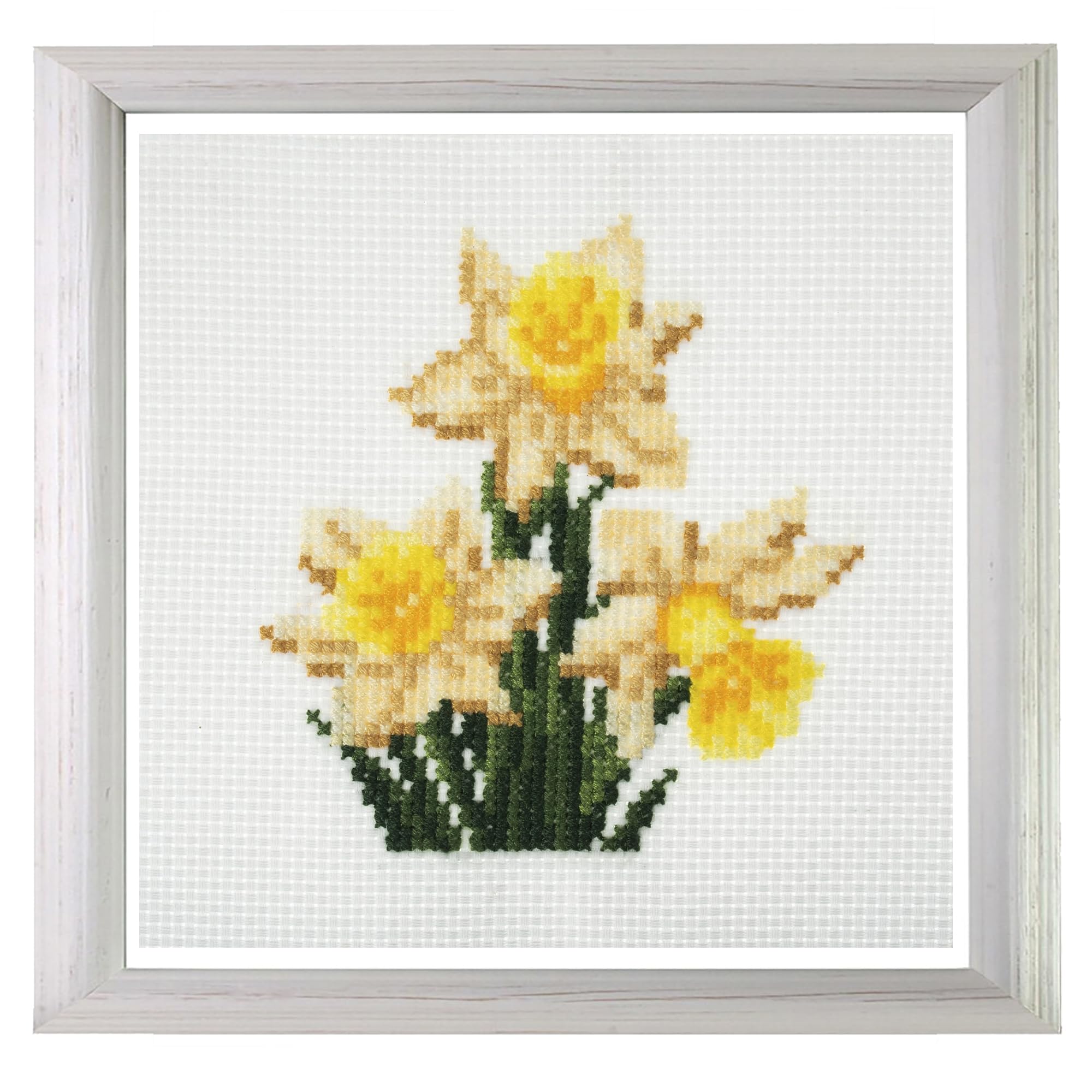 Daffodils Cross Stitch Kit - Trimits Mini Counted Cross Stitch Kit