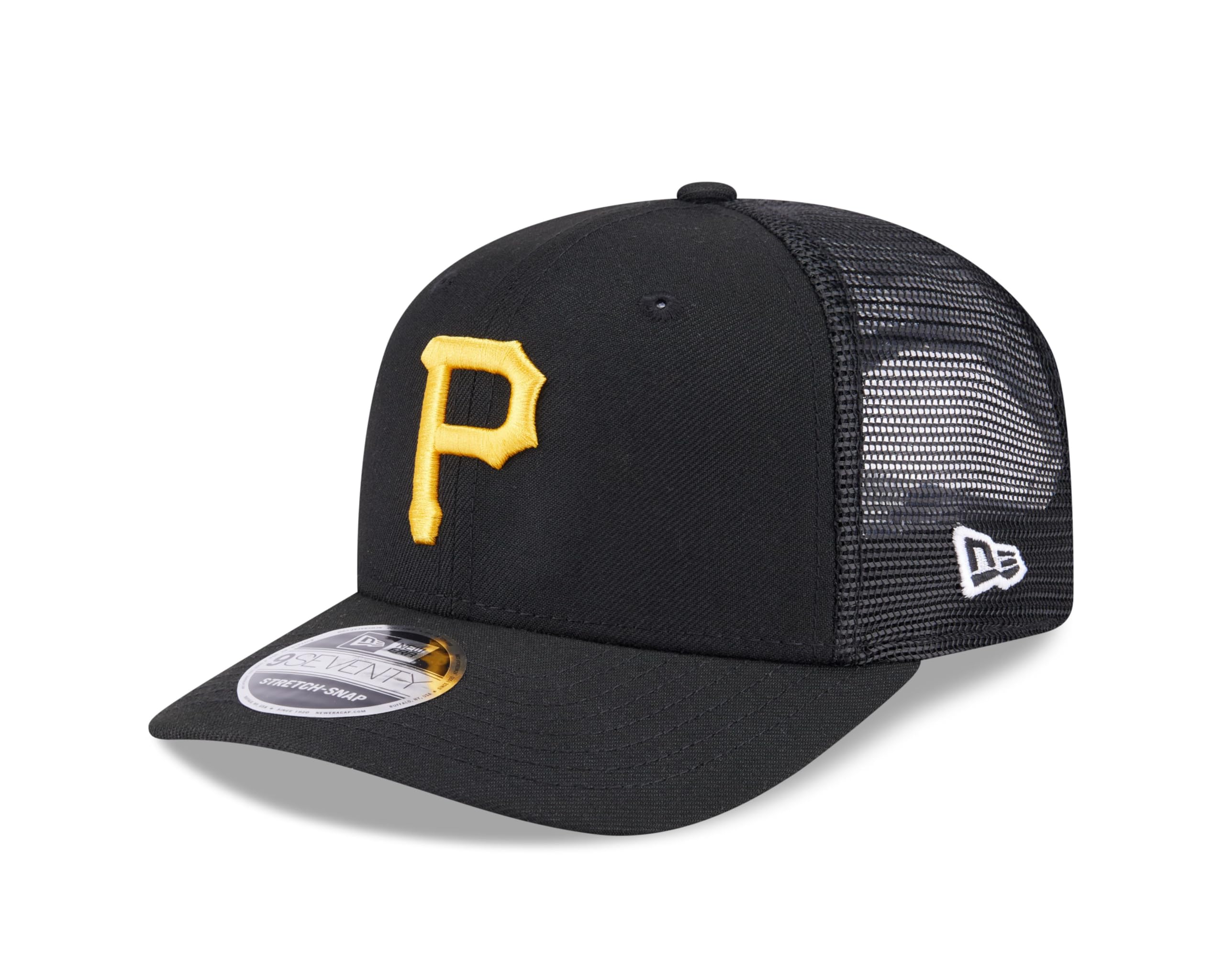 New Era Pittsburgh Pirates 9Seventy Stretch-Snap MLB Trucker Cap Black