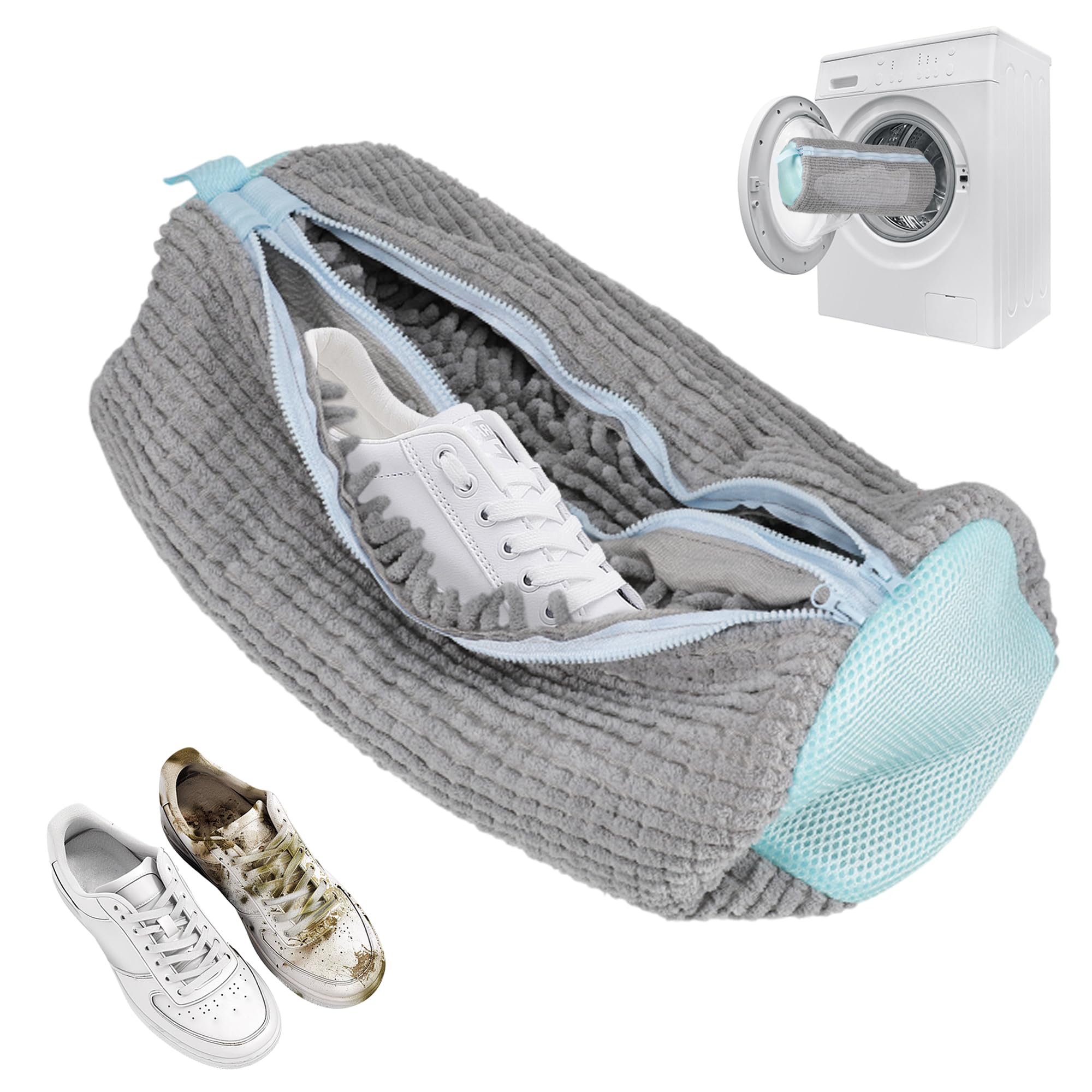 2er Set Schuhwaschbeutel Für Die Waschmaschine – Wiederverwendbare Wäschesäcke Zum Schutz Deiner Sneaker