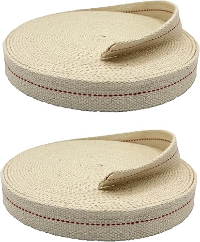 Miniatura 14 de Light Of Mine, mecha plana 100% de algodón, 33 pies, rollo para lámparas de aceite y linternas que funcionan con aceite de parafina y queroseno