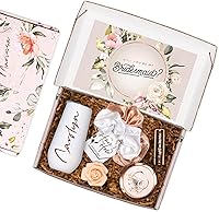 Vista 2 de Sincerely, Me Personalized Bridesmaid Proposal Gift Set with White and Rose Gold Gifts in Bridesmaid Box (PB1)