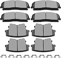 Vista 20 de SCITOO D785C D834 Pastillas de freno delanteras y traseras para Cadillac Escalade, Escalade ESV, Escalade EXT, para Chevy Avalanche 1500, Silverado