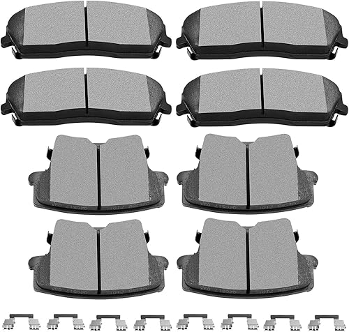 Miniatura 20 de SCITOO D785C D834 Pastillas de freno delanteras y traseras para Cadillac Escalade, Escalade ESV, Escalade EXT, para Chevy Avalanche 1500, Silverado