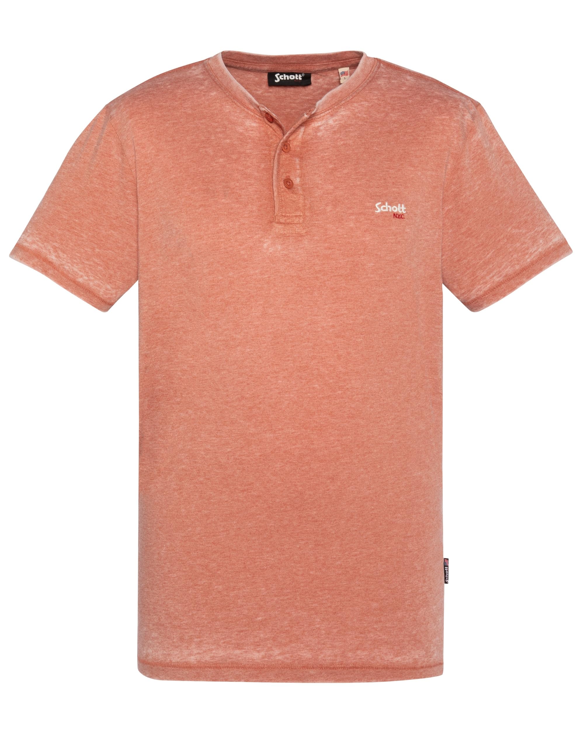 Schott NYC Men's T-Shirt, Brown, XL