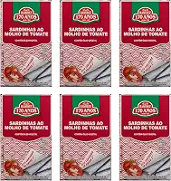 Sardinha em Lata Portuguesa Ramirez em Molho de Tomate - Tampa Abre Fácil - 125g - 6 Un.