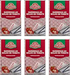 Sardinha em Lata Portuguesa Ramirez em Molho de Tomate - Tampa Abre Fácil - 125g - 6 Un.